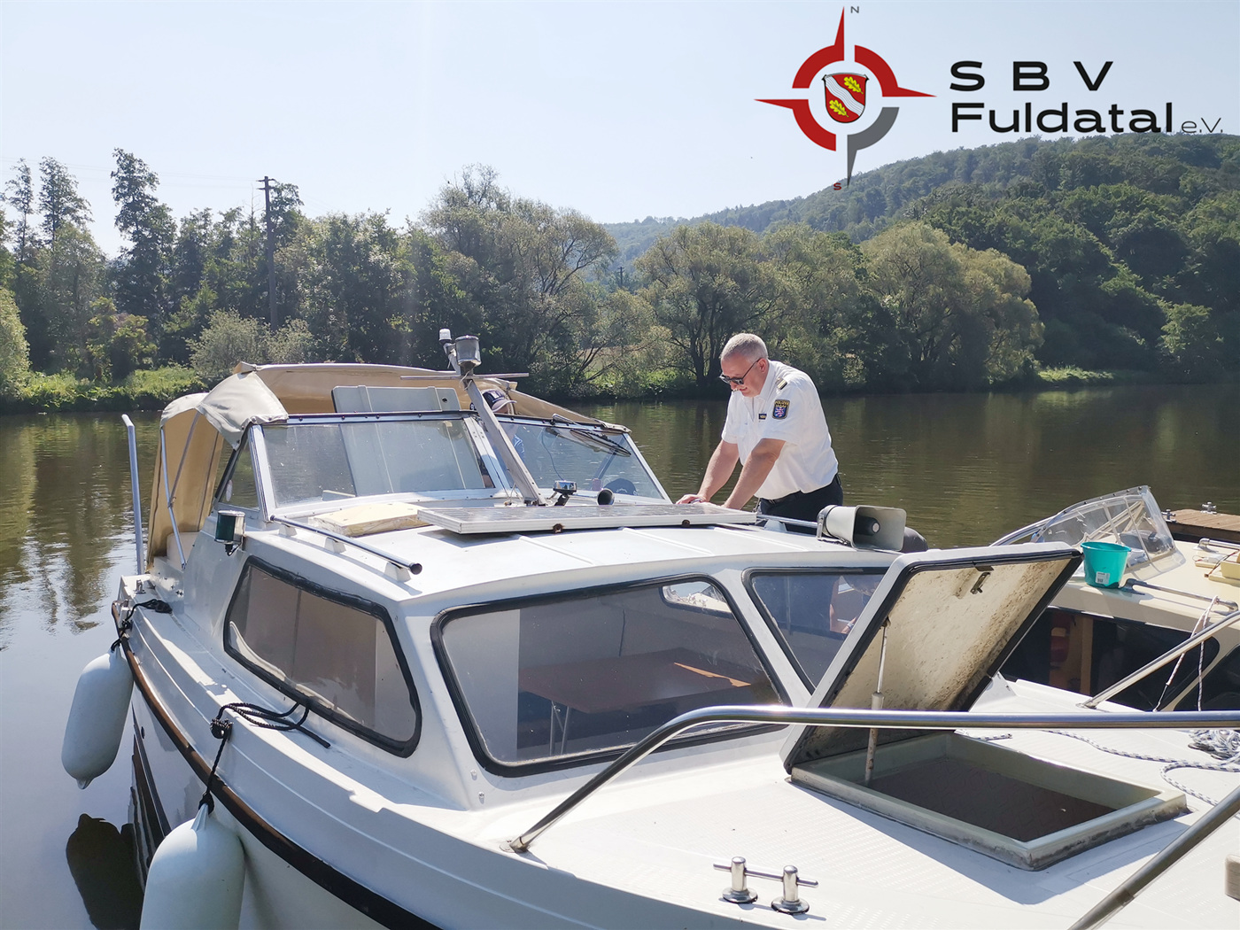 Fuldatal Aktuell 25.08.2020 SportbootSicherheitscheck mit der Wasserschutzpolizei SBV